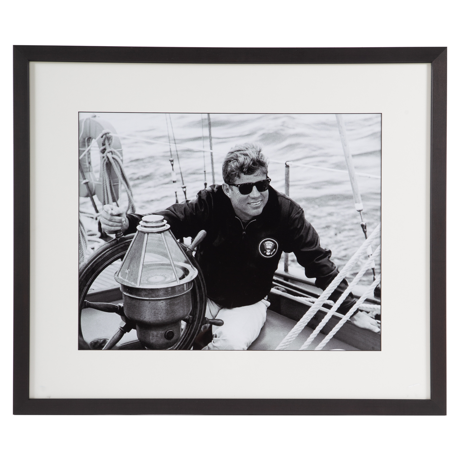 Appraisal: AFTER ROBERT KNUDSEN KENNEDY SAILING PHOTO American - Black and