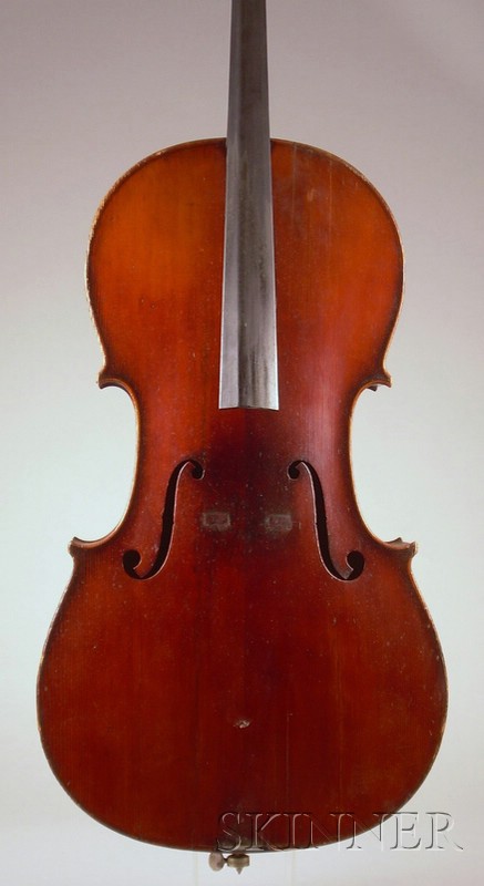 Appraisal: German Violoncello c labeled REMY LUTHIER FACTEUR DE HARP A