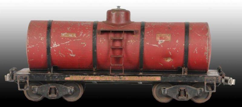 Appraisal: Pressed Steel Buddy L Outdoor Railroad Tanker Car Description Circa