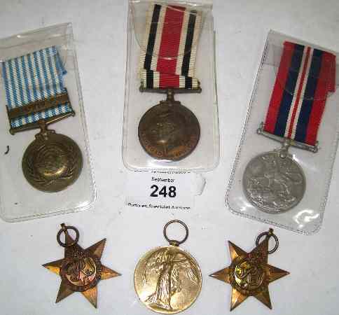 Appraisal: Military Medals To include The Italy Star The Africa Star