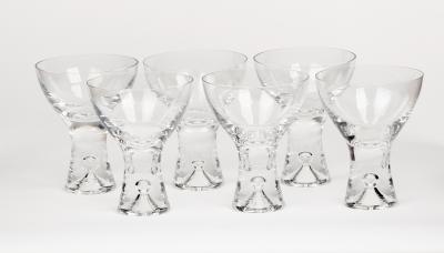 Appraisal: Tapio Wirkkala for Iittala six clear crystal champagne coupes 'Tapio'