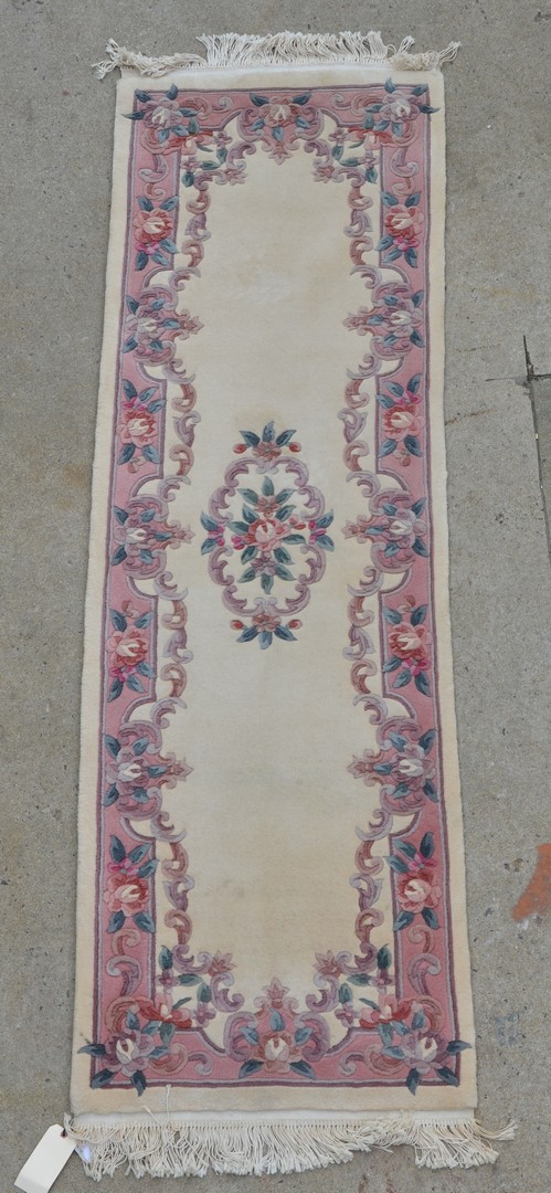 Appraisal: Savonnerie Style Runner th c Length