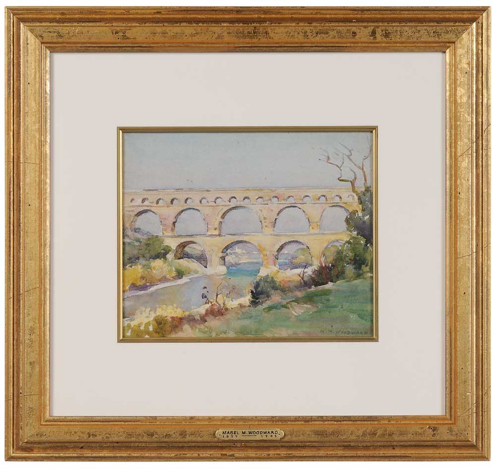 Appraisal: Mabel May Woodward Rhode Island - Roman Aqueduct Pont du