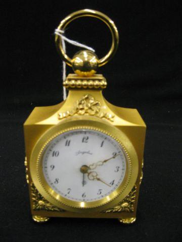 Appraisal: Angelus Carriage Style Desk Clock day movement gilt case ring