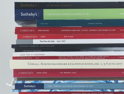 Appraisal: A collection of auction catalogues including Christie's Paris The Collection