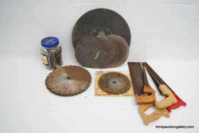 Appraisal: Group of Table Power Saw Blades Drill Bits etcFrom an