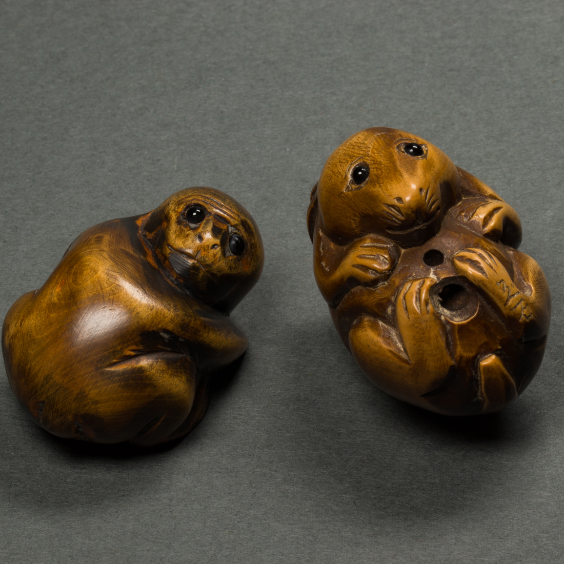 Appraisal: LOT OF JAPANESE WOOD NETSUKE lot of Japanese wood netsuke