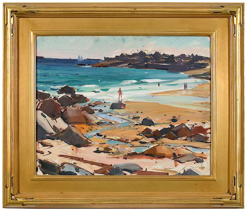 Appraisal: Carl W Peters New York Massachusetts - Front Beach Rockport