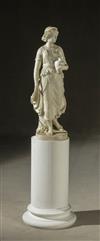 Appraisal: Shakspere Wood British - Classical Woman Holding an Amphora Signed