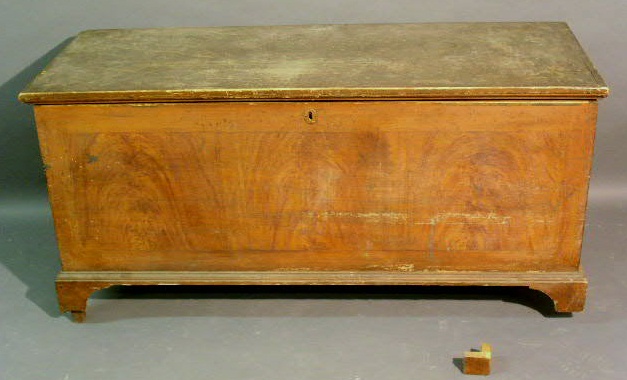 Appraisal: Pennsylvania blanket chest c with a secret drawer and flame