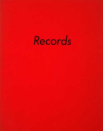 Appraisal: RUSCHA ED Records Illustrated with reproductions by Jerry McMillan of