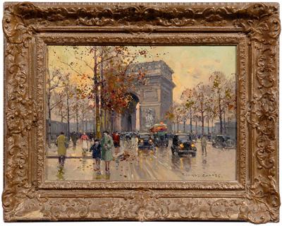 Appraisal: Edouard Leon Cortes painting French - view of L Arc