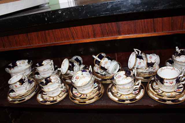 Appraisal: A PART COALPORT TEA SERVICE to include cups saucers and