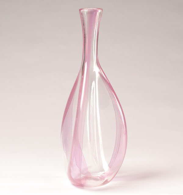 Appraisal: Aureliano Toso vase designed by Dino Martens attributed Tall bottle