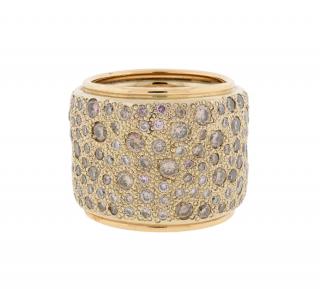 Appraisal: A SABBIA BAND WITH DIAMONDS BY POMELLATO A SABBIA BAND