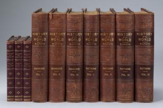 Appraisal: th century leather bound history books Group of ten th