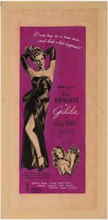 Appraisal: Seroy Harold American - Original Gilda Poster Concept Artwork Columbia