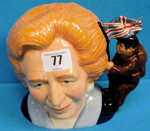 Appraisal: Bairstow Manor Large Character Jug Margaret Thatcher to commemorative the