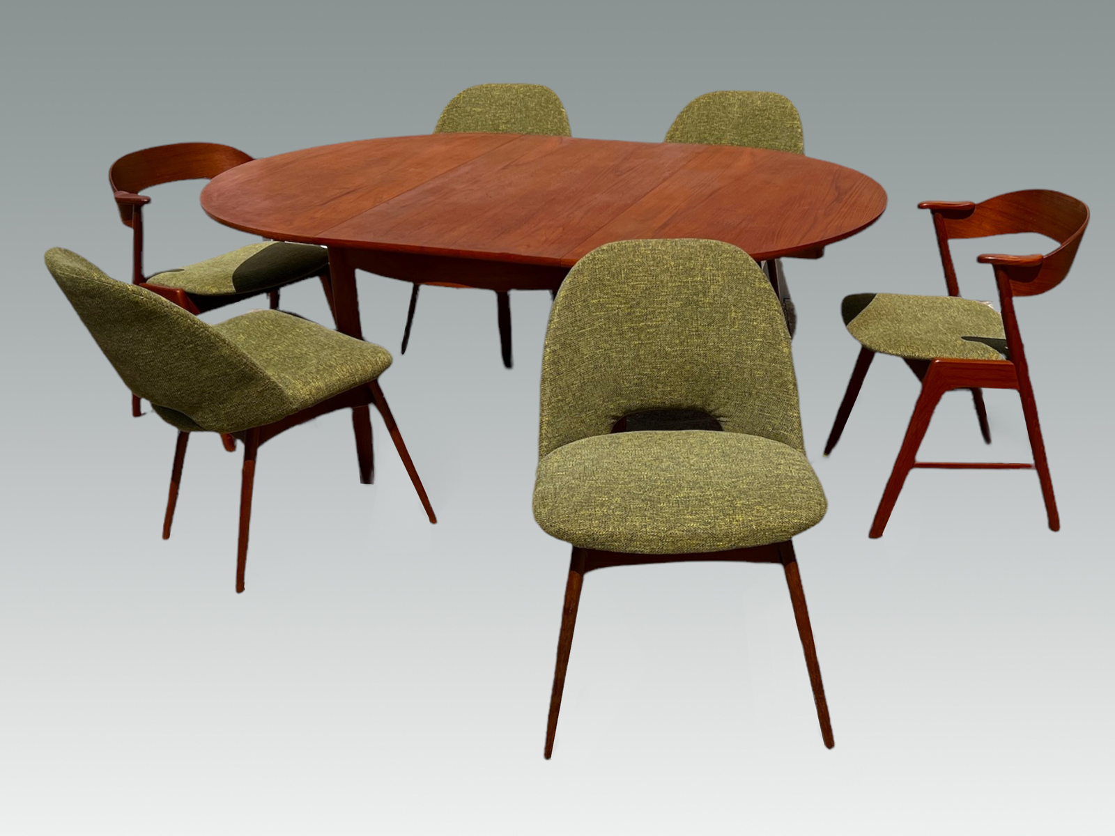 Appraisal: MID-CENTURY MODERN ADRIANNE PEARSAL DINING SET Comprising - Dining table