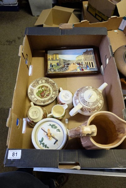 Appraisal: A collection of pottery to include Beswick Regent Street Plaque