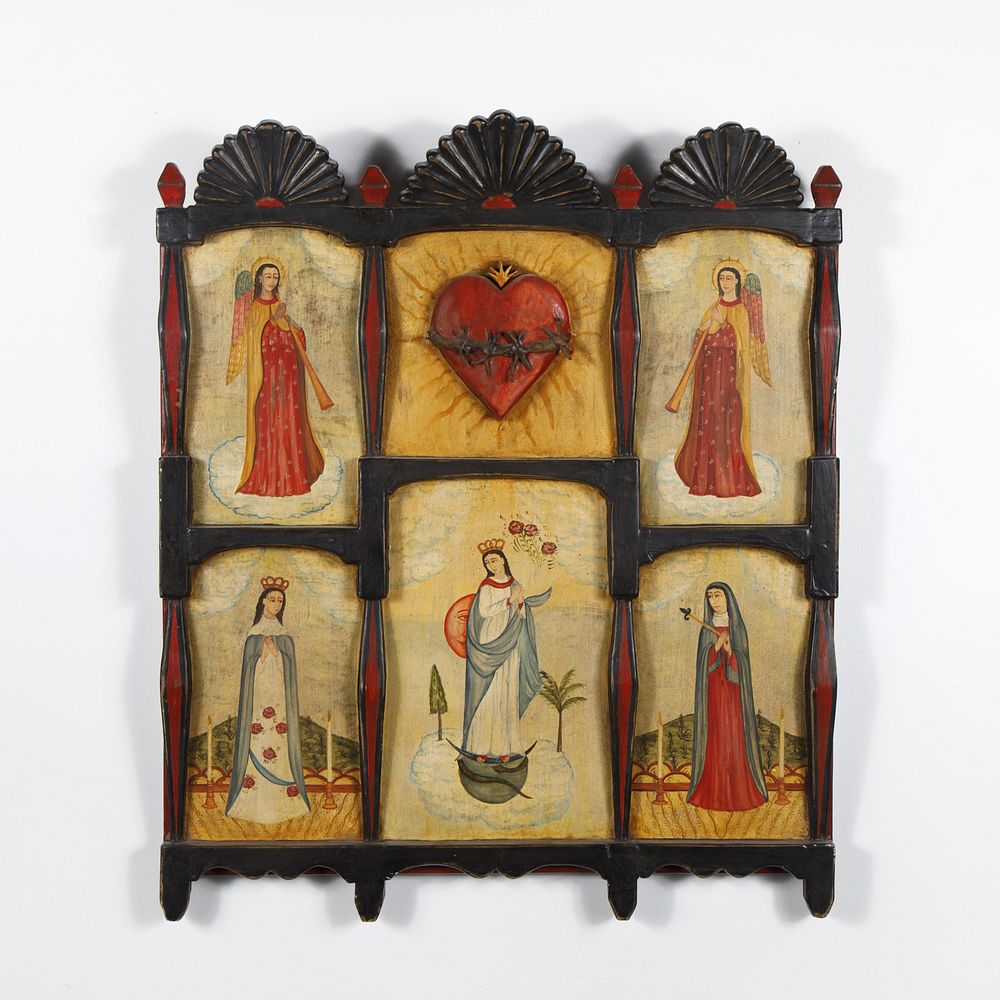 Appraisal: Bernadette Pino De Goler Altar Screen Bernadette Pino De Goler