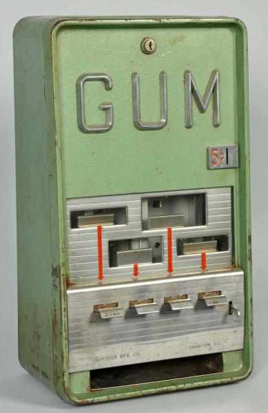 Appraisal: Green -Cent Gum Dispenser Coin Op s Condition Very Good