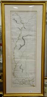 Appraisal: Copper engraved map Course of the River Mississippi from the