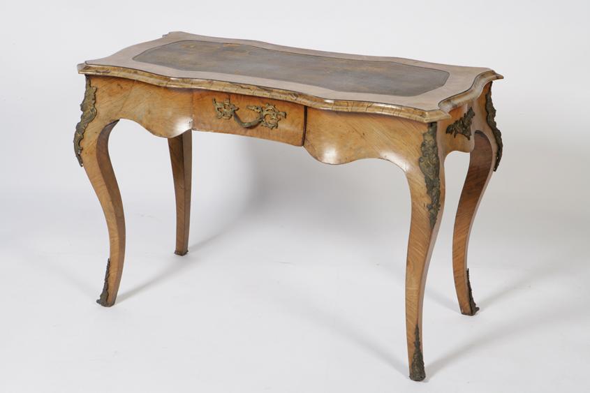 Appraisal: A TH CENTURY FRENCH KINGWOOD VENEERED WRITING DESK with a