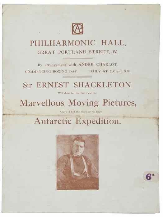 Appraisal: Shackleton Sir Ernest Sir Ernest Shackleton will show for the