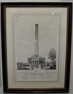 Appraisal: After C G Crehen lithograph Design of the National Washington