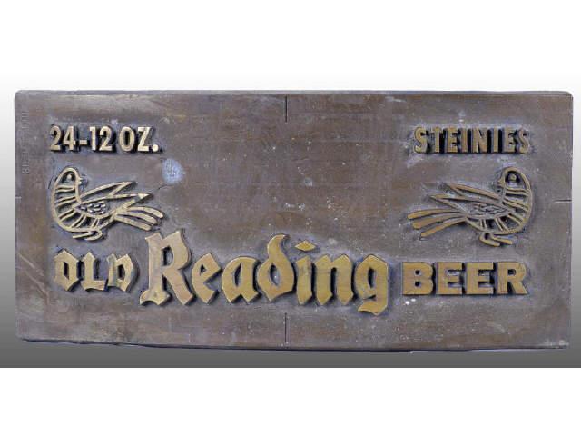 Appraisal: Lot of Old Reading Beer Brass Printing Plates Description Mildly