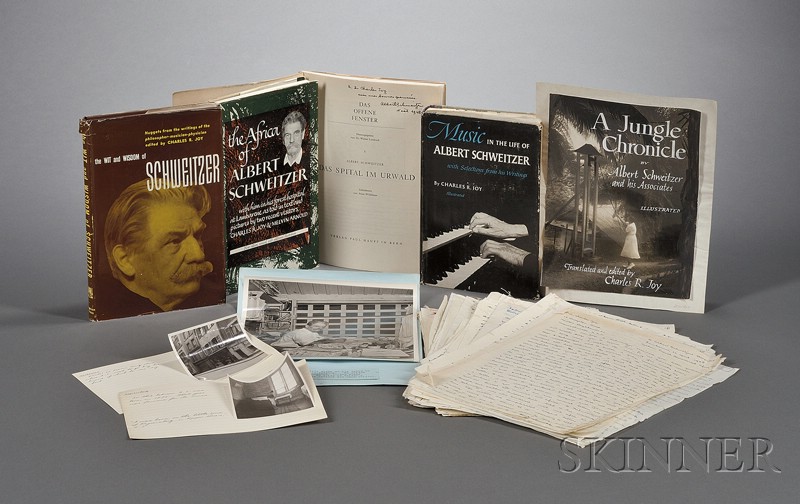 Appraisal: Schweitzer Albert - Important Collection of Schweitzer and Schweitzer Related