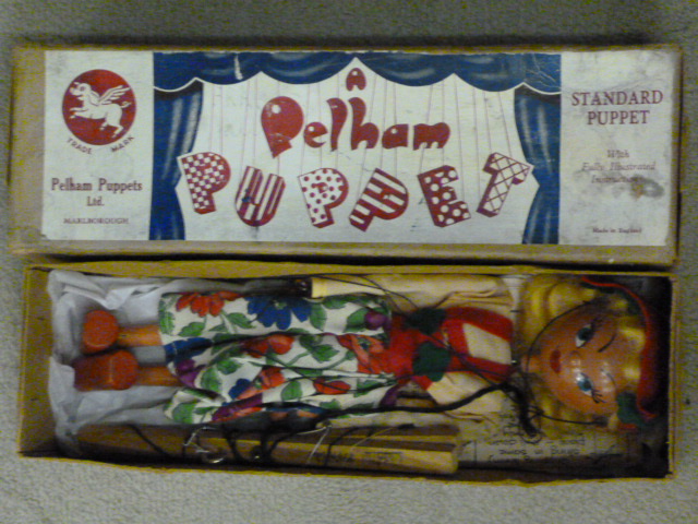 Appraisal: A Pelham puppet Tyrolean Girl in buff box with blue