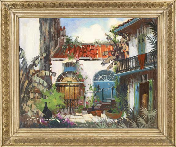 Appraisal: Colette Pope Heldner American Louisiana - Old Creole Patio French