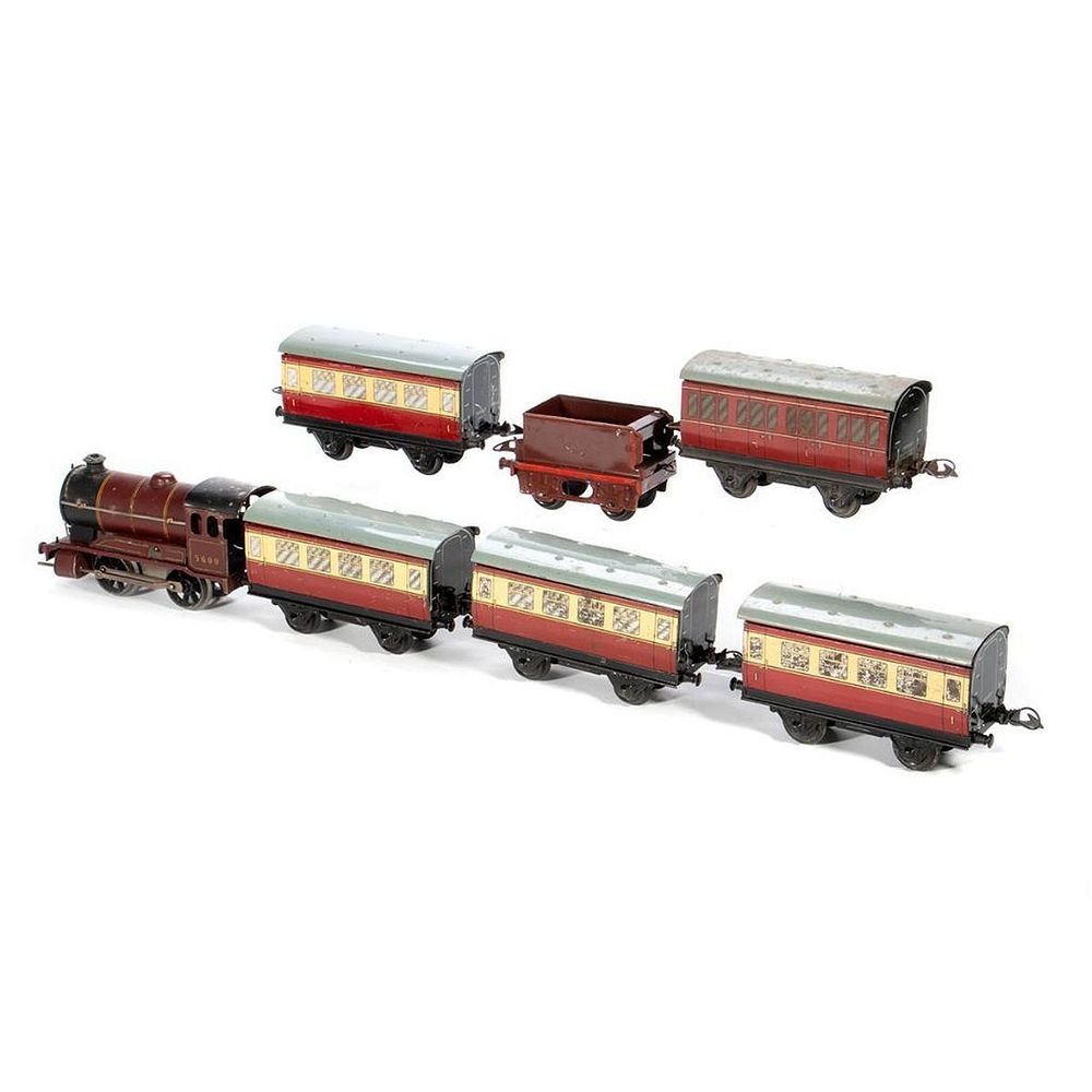 Appraisal: O Gauge Hornby - - Locomotive and Tender with passenger