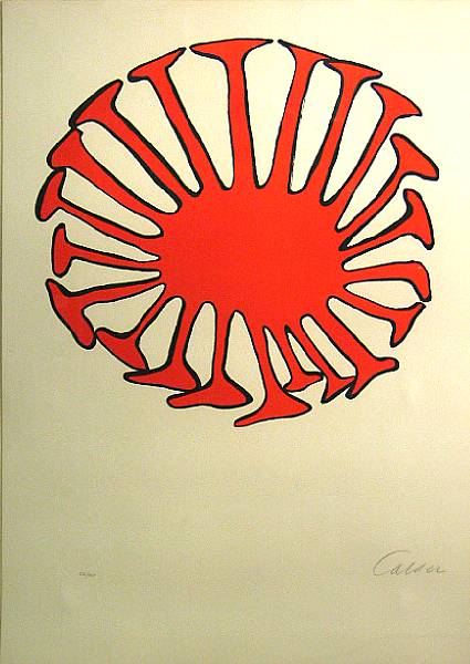 Appraisal: Alexander Calder American - Polypode rouge Color lithograph on wove