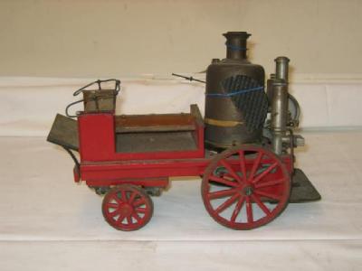 Appraisal: A spirit fired horse drawn fire engine boiler detached from