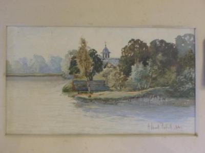 Appraisal: ALBERT POLLITT Woroley Lake signed dated inscribed verso x and