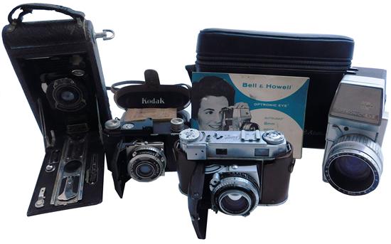 Appraisal: CAMERAS Early mid- th C movie and film cameras four