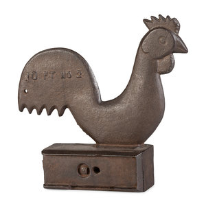 Appraisal: A Cast Iron Rooster Windmill Weight Height inches Property from