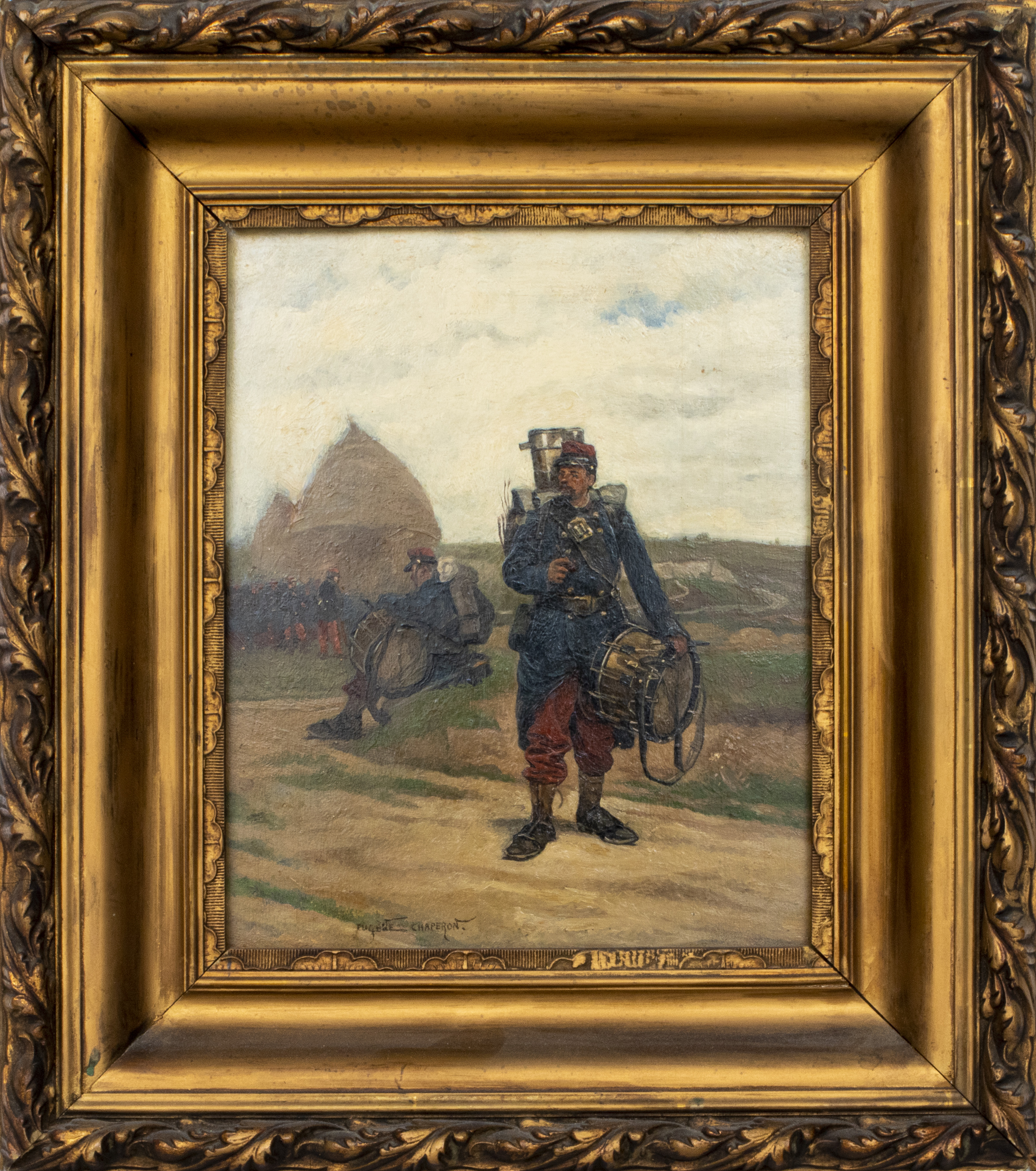 Appraisal: EUGENE CHAPERON DRUMMERS OF THE REGIMENT OIL Eugene Chaperon French