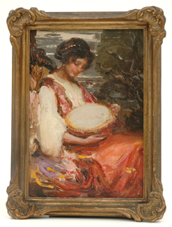 Appraisal: Josephine Muntz Adams - An Italian Girl oil on canvas