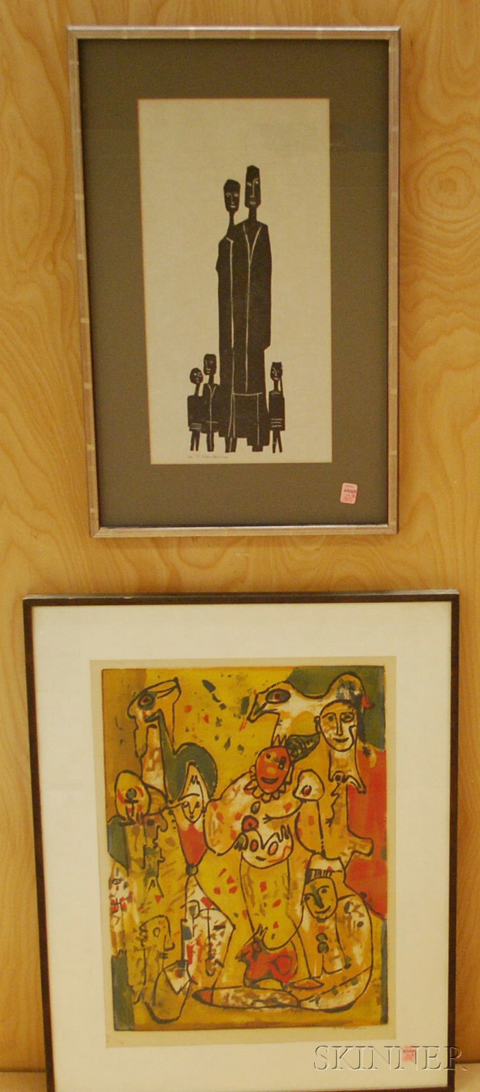 Appraisal: Lot of Two Framed Prints by Abraham P Hankins American