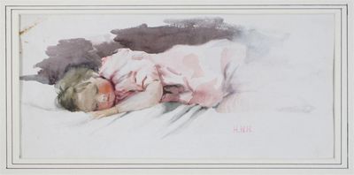 Appraisal: Helen Howard Margetson n e Hatton b Sleeping child Signed