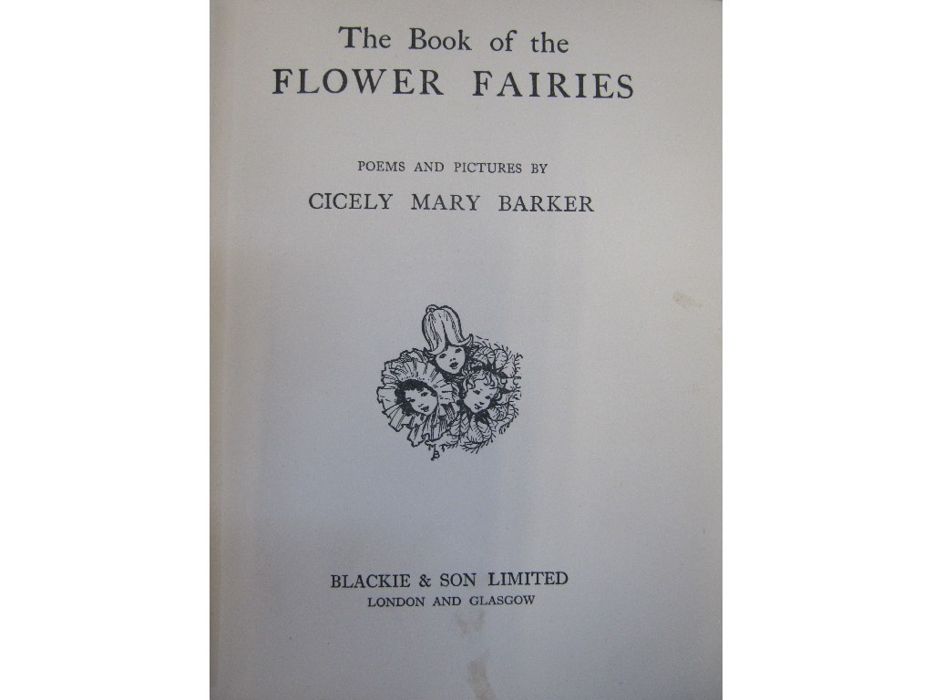 Appraisal: First edition of 'The Book of Flower Fairies' by Cicely