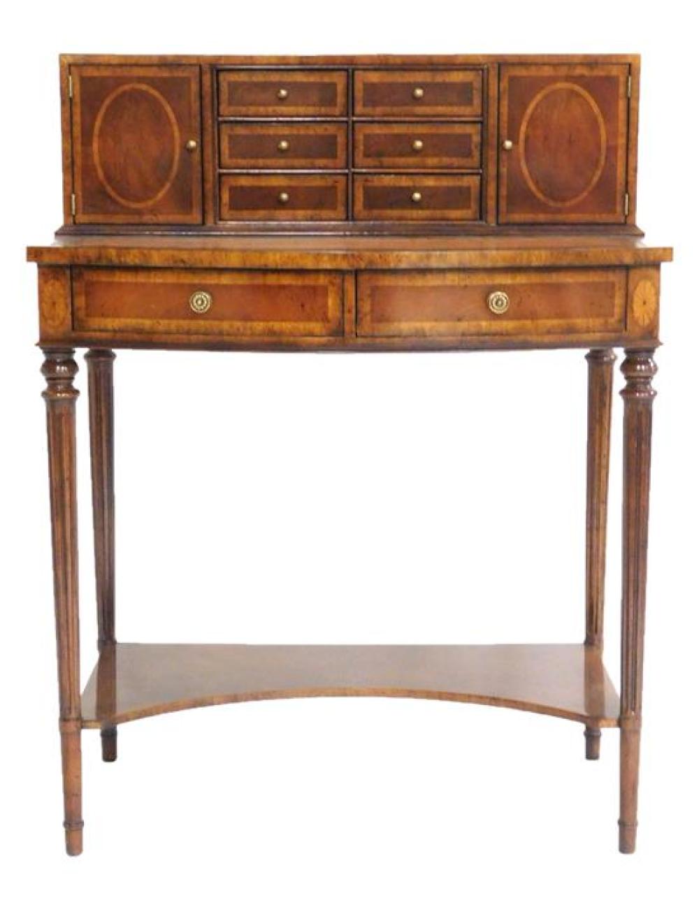 Appraisal: Lady's desk Lloyd Buxton th C mahogany step back top