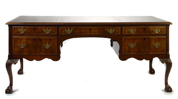 Appraisal: A Kittinger desk in the Chippendale style height in width