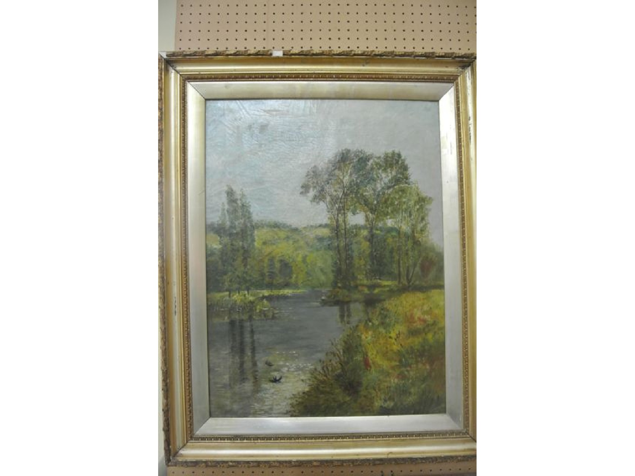 Appraisal: A late th century oil painting on canvas of a