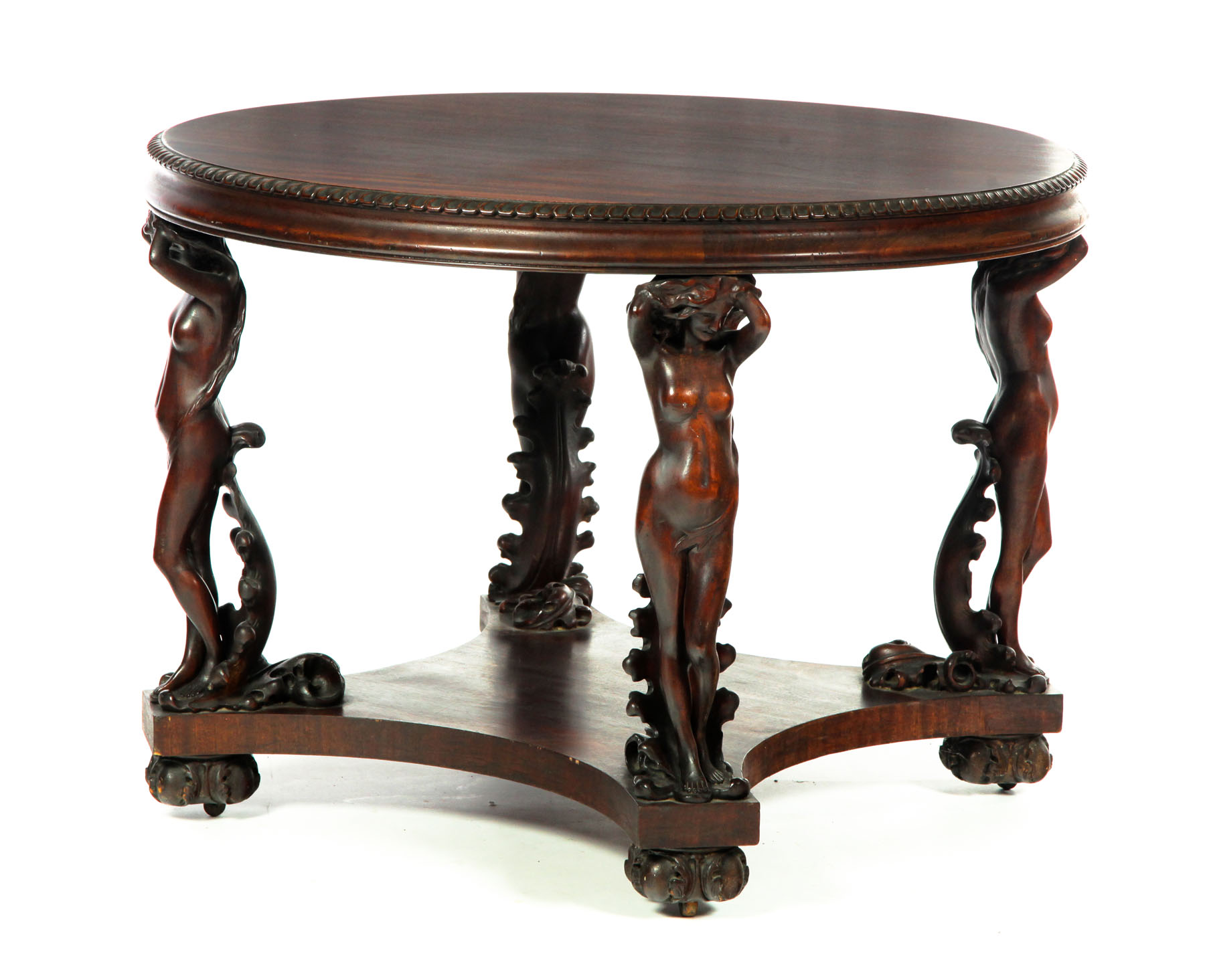 Appraisal: ART NOUVEAU CENTER TABLE American or European early th century