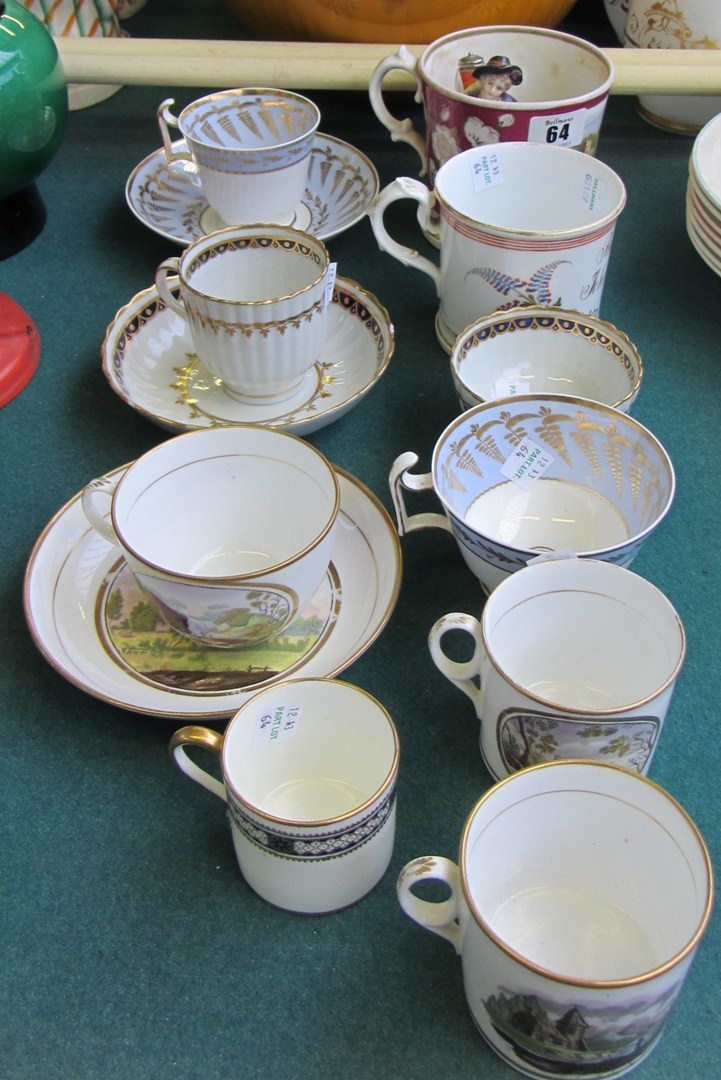 Appraisal: A quantity of mainly th century tea wares including Worcester